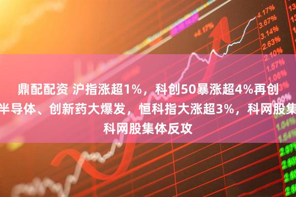 鼎配配资 沪指涨超1%，科创50暴涨超4%再创新高，半导体、创新药大爆发，恒科指大涨超3%，科网股集体反攻